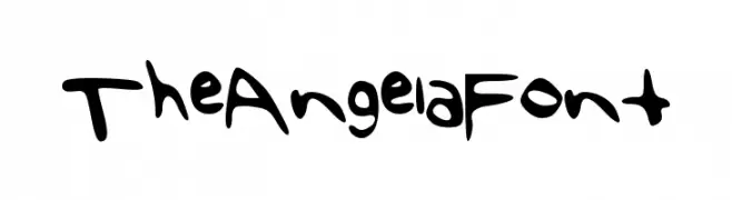 TheAngelaFont  フリーフォントのダウンロード