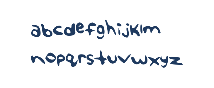 TheAngelaFont Lowercase