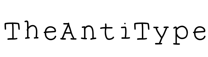 TheAntiType  baixar fontes gratis