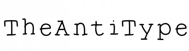 TheAntiType  Descarca Fonturi Gratis