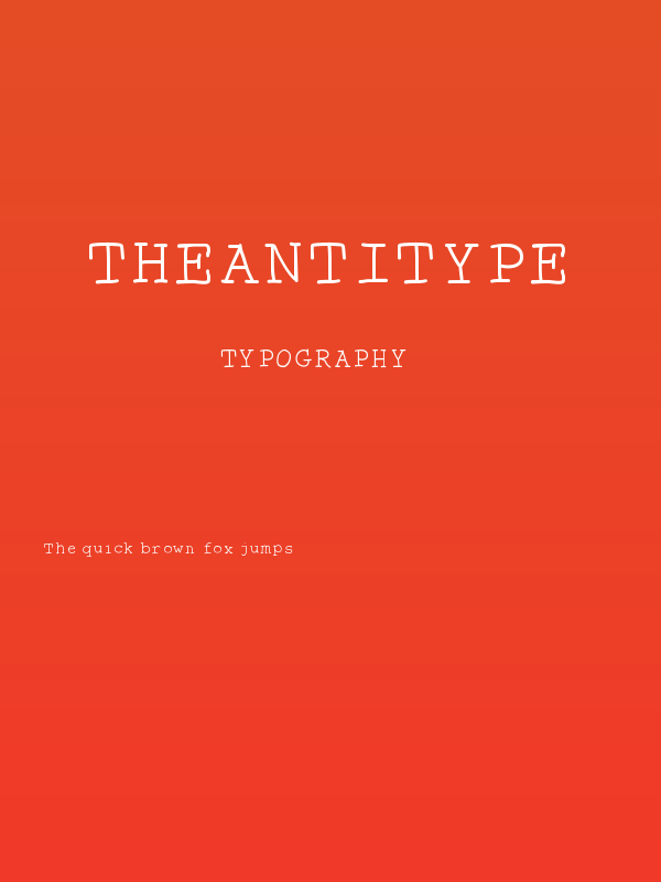 TheAntiType Poster