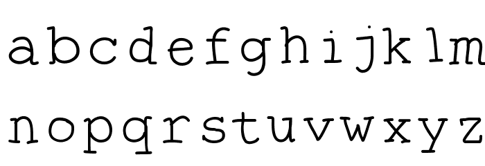 TheAntiType Font LOWERCASE