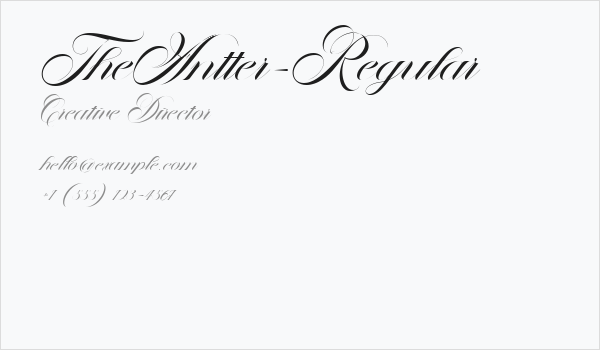 TheAntter-Regular Business Card