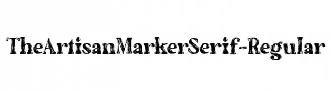 TheArtisanMarkerSerif-Regular  Frei Schriftart Herunterladen