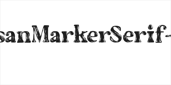 TheArtisanMarkerSerif-Regular Logo