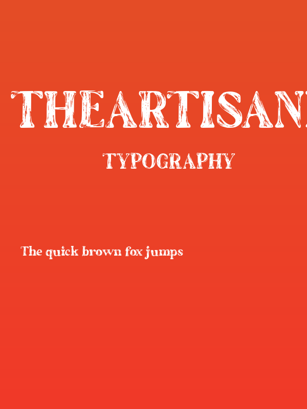 TheArtisanMarkerSerif-Regular Poster