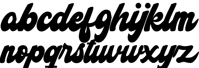 TheArtmarsScript Font LOWERCASE