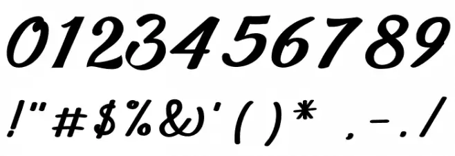 TheAthalita Font OTHER CHARS