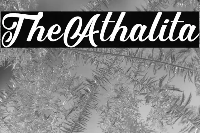 TheAthalita Font examples