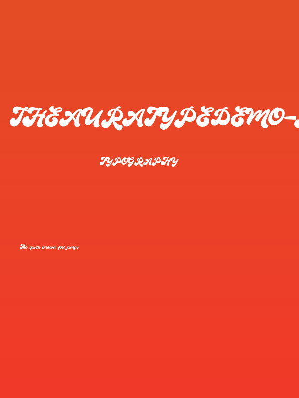 TheAuratypeDEMO-Regular Poster