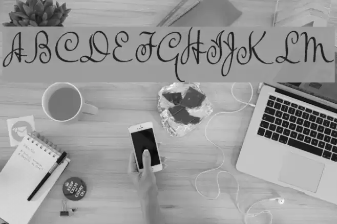 TheBeatGoesOn Font examples