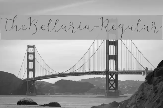 TheBellaria-Regular Font examples