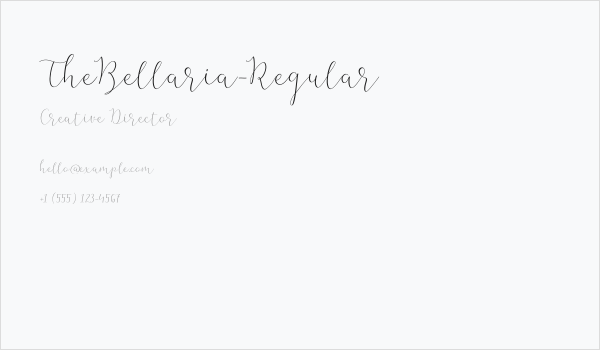 TheBellaria-Regular Business Card