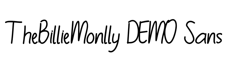 TheBillieMonlly DEMO Sans  لخطوط تنزيل