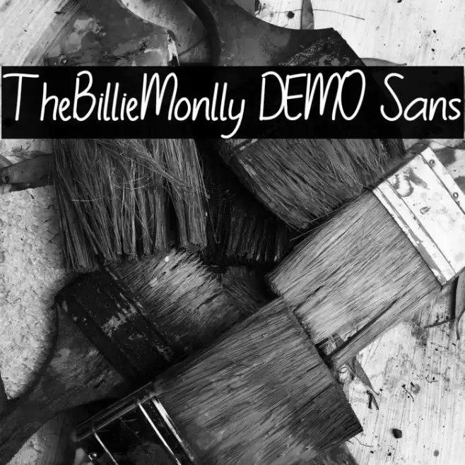 TheBillieMonlly DEMO Sans Font examples