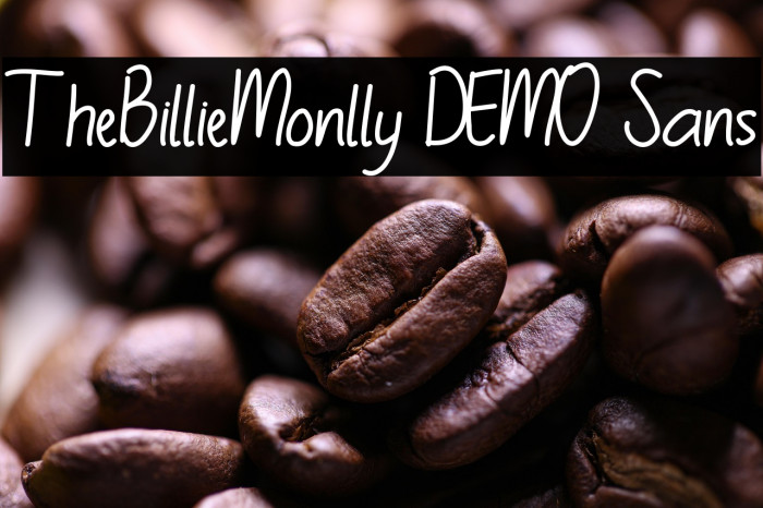 TheBillieMonlly DEMO Sans Example 2
