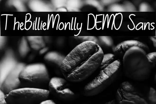 TheBillieMonlly DEMO Sans Font examples