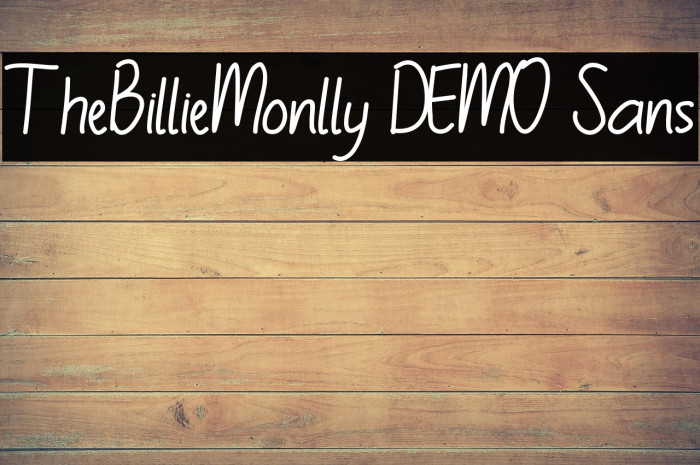 TheBillieMonlly DEMO Sans Example 3
