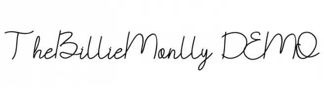 TheBillieMonlly DEMO  font caratteri gratis