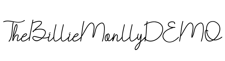 TheBillieMonlly DEMO  Fuentes Gratis Descargar