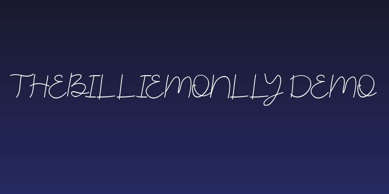 TheBillieMonlly DEMO Social Header