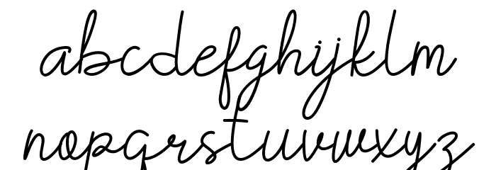 TheBillieMonlly DEMO Font LOWERCASE