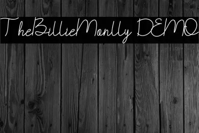 TheBillieMonlly DEMO Font examples