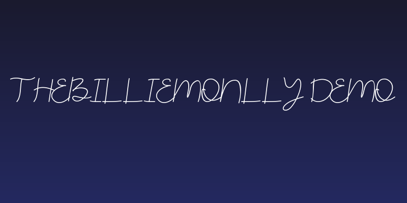 TheBillieMonlly DEMO Social Header