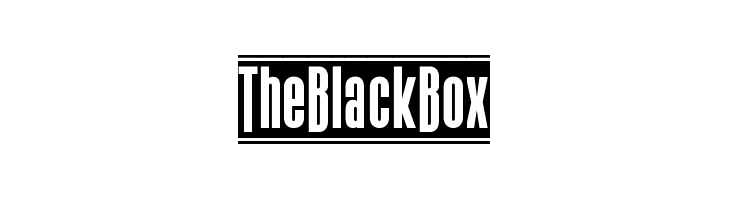 TheBlackBox Font