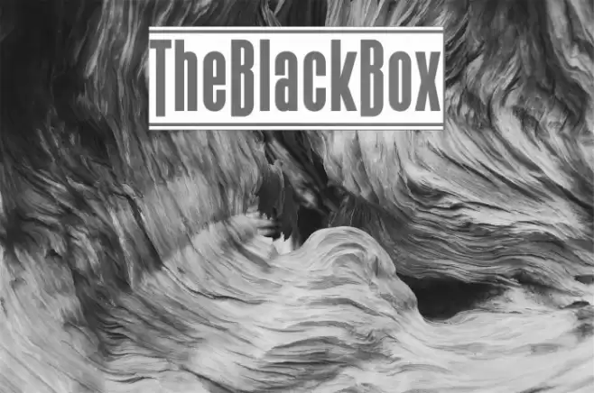 TheBlackBox Font examples