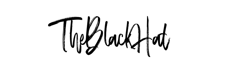 TheBlackHat  font caratteri gratis