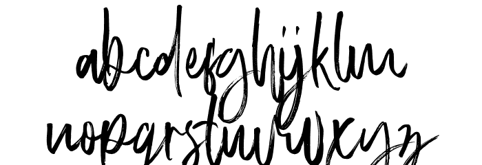 TheBlackHat Font LOWERCASE