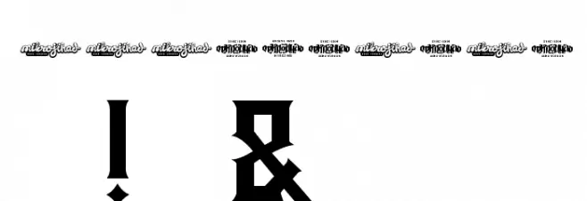 TheBlackVeilDEMO Font OTHER CHARS