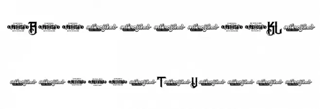 TheBlackVeilDEMO フォント 大文字