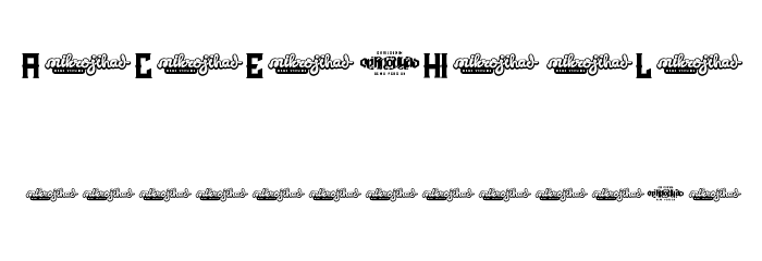 TheBlackVeilDEMO Font LOWERCASE