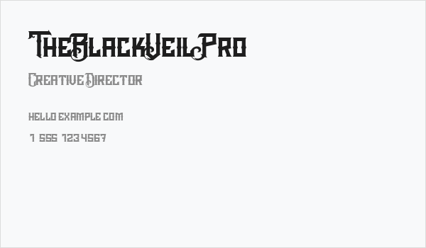 TheBlackVeilPro Business Card