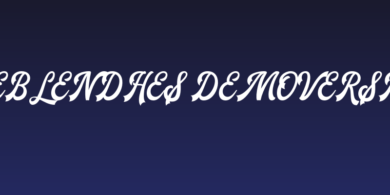 TheBlendhes-DemoVersion Social Header