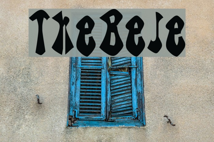TheBlueJoker Font examples