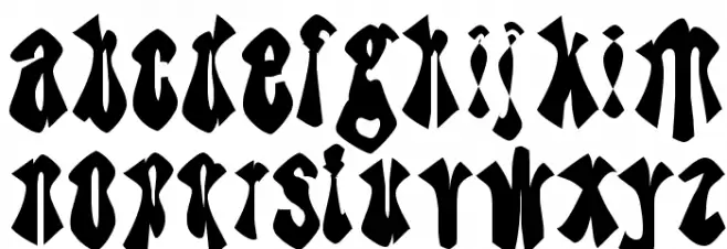TheBlueJoker Font LOWERCASE