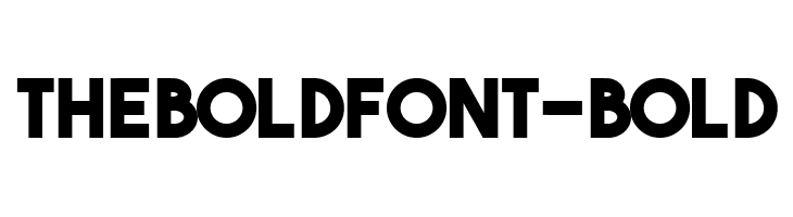 TheBoldFont-Bold  Free Fonts Download
