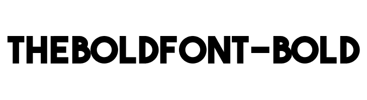 TheBoldFont-Bold  フリーフォントのダウンロード