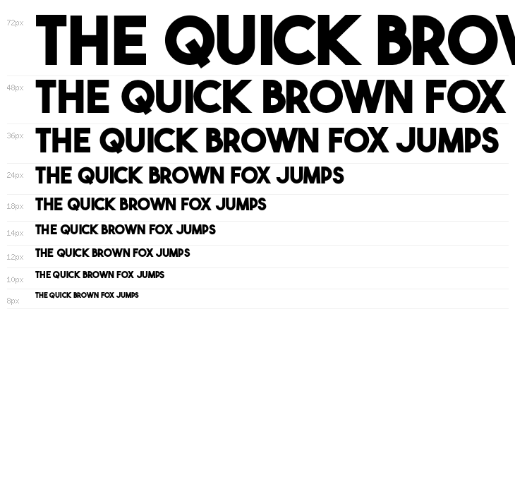 TheBoldFont-Bold Waterfall