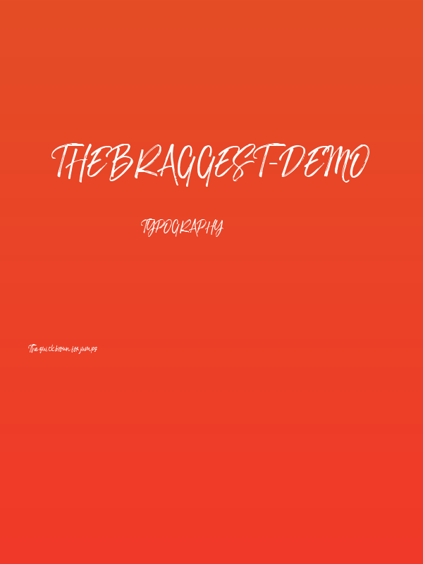 TheBraggest-Demo Poster