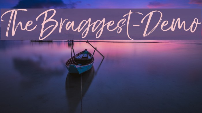 TheBraggest-Demo フォント examples