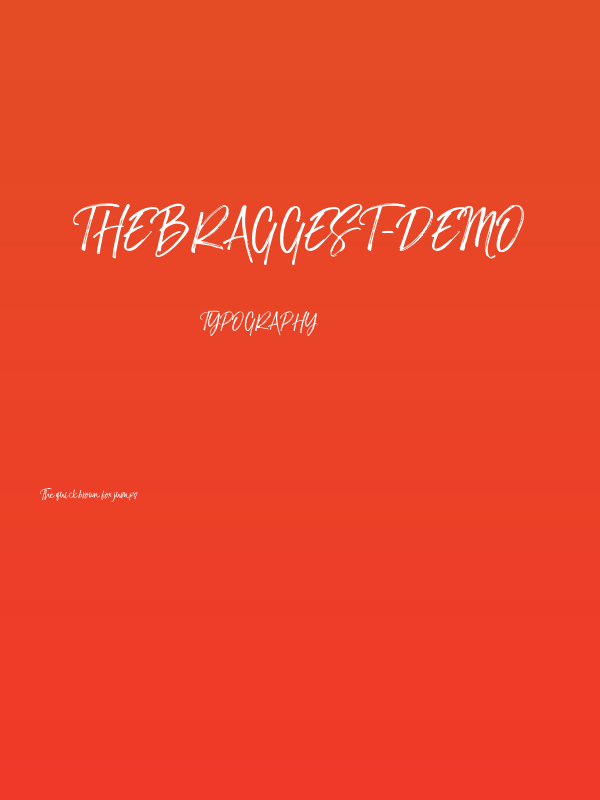 TheBraggest-Demo Poster