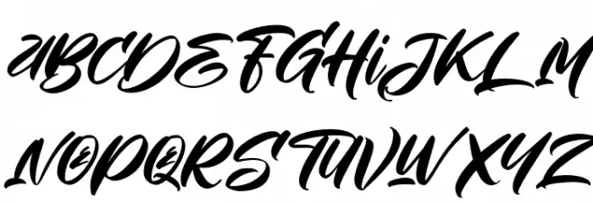 TheBraveFREE 字体 小写