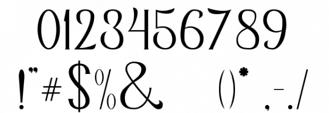 TheBravery Font OTHER CHARS