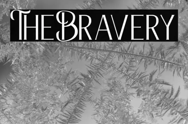 TheBravery Font examples