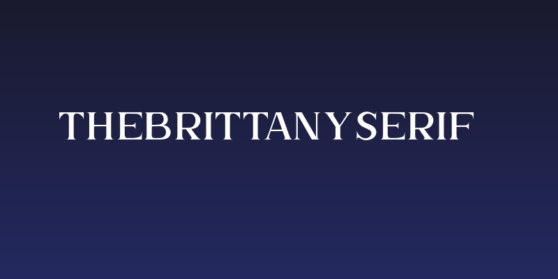 TheBrittanySerif2 Social Header