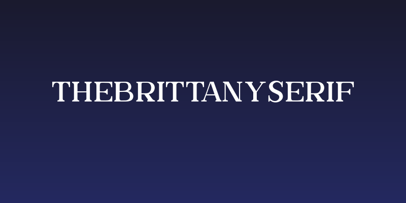 TheBrittanySerif Social Header